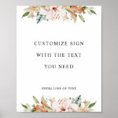 Volledig aangepaste tekst, oorverdovende bloemen b poster (Voorkant)