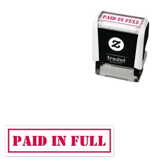 Volledig aangepaste tekst zelfinkend stempel (In situ)