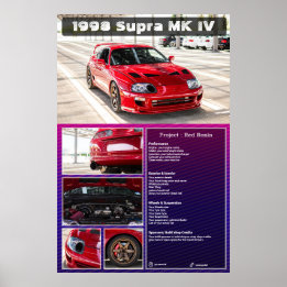 Volledig aanpasbaar Car Show Spec Board foamcore Poster