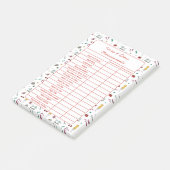Volledig Aanpasbaar Lichaamsmaten Grafiek Notitieb Post-it® Notes (Schuin)
