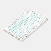 Volledig aanpasbaar notitieblok voor lichaamsmaten post-it® notes (Schuin)