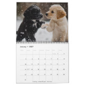 Volledig aanpasbare 2026 Puppies Muurkalender Kalender (Jan 2027)