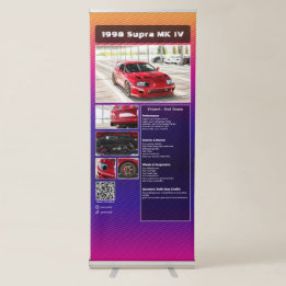 Volledig aanpasbare Auto Show Spec Roll-up Banner