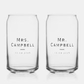 Volledig aanpasbare bruiloft blikvorm glas (Voorkant)