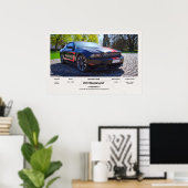 Volledig aanpasbare eerste auto memory foamcore bo poster (Thuiskantoor)