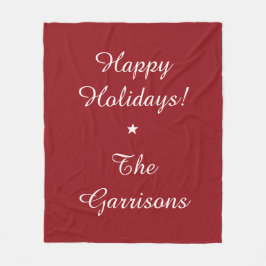 Volledig aanpasbare Feestdagen fleece dekens