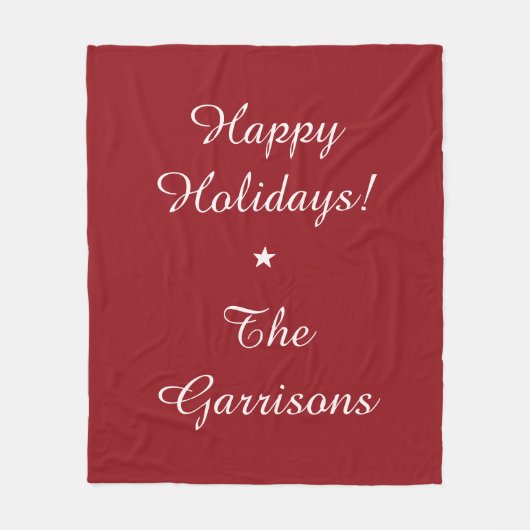 Volledig aanpasbare Feestdagen fleece dekens (Voorkant)