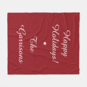 Volledig aanpasbare Feestdagen fleece dekens (Voorkant (Horizontaal))