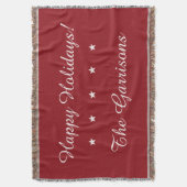 Volledig aanpasbare Feestdagen gooien deken (Voorkant Verticaal)