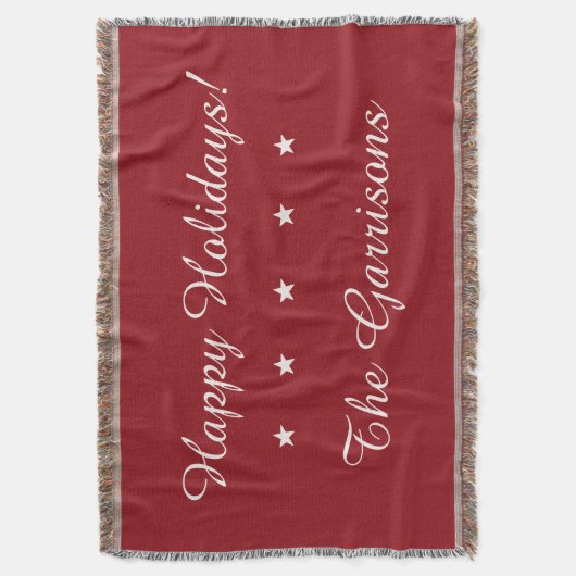 Volledig aanpasbare Feestdagen gooien deken (Voorkant Verticaal)