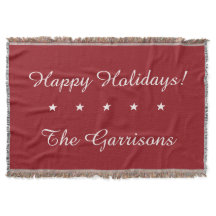 Volledig aanpasbare Feestdagen gooien deken