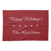 Volledig aanpasbare Feestdagen handdoek