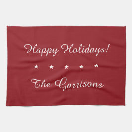 Volledig aanpasbare Feestdagen handdoek