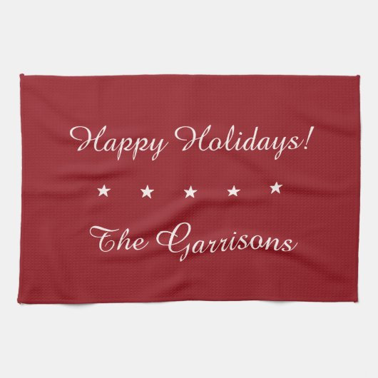 Volledig aanpasbare Feestdagen handdoek (Horizontaal)