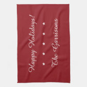 Volledig aanpasbare Feestdagen handdoek (Verticaal)