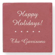 Volledig aanpasbare Feestdagen steen onderzetters