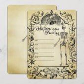 Volledig aanpasbare Halloween-feestuitnodiging Kaart (Voorkant / Achterkant)