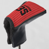 Volledig aanpasbare kleuren honkbalshirt strepen n golfheadcover (3/4 voorkant)