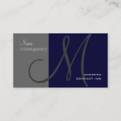 Volledig aanpasbare, monogram visitekaartjes (Achterkant)