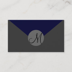 Volledig aanpasbare, monogram visitekaartjes