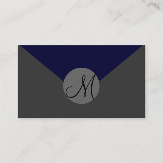 Volledig aanpasbare, monogram visitekaartjes (Voorkant)