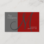 Volledig aanpasbare, monogram visitekaartjes (Achterkant)