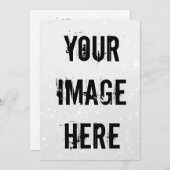 Volledig aanpasbare platte Save the Date kaart (Voorkant / Achterkant)