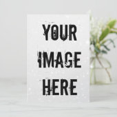 Volledig aanpasbare platte Save the Date-kaart Date (Staand voorkant)