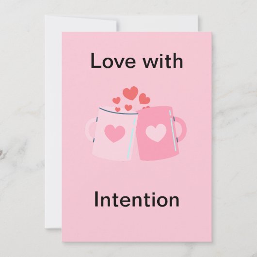 Volledig aanpasbare Valentijnskaart Feestdagenkaart (Voorkant)