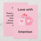 Volledig aanpasbare Valentijnskaart Feestdagenkaart (Voorkant / Achterkant)