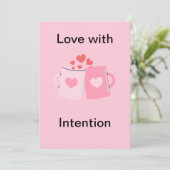 Volledig aanpasbare Valentijnskaart Feestdagenkaart (Staand voorkant)