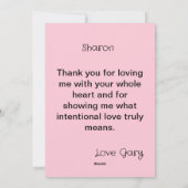 Volledig aanpasbare Valentijnskaart Feestdagenkaart (Achterkant)