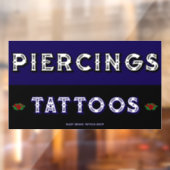 Volledig aanpassen Tattoo Shop Piercings Tattoos Raamsticker (Vel 2)