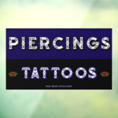 Volledig aanpassen Tattoo Shop Piercings Tattoos Raamsticker (Vel 3)