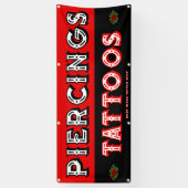 Volledig aanpassen Tattoo Shop Trek klanten aan Spandoek (Verticaal)