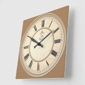 Volledig Antiek klokgezicht Vierkante Klok (Hoek)