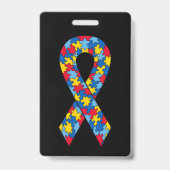 Volledig  autisme badge (Achterkant)