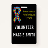 Volledig  autisme badge (Voorkant)