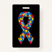 Volledig  autisme badge (Achterkant)