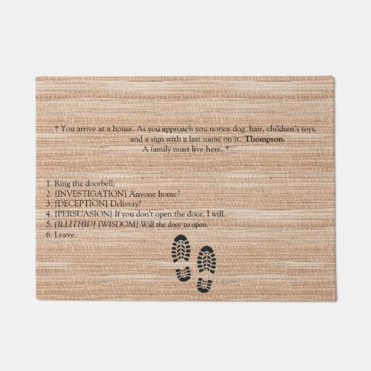 Volledig ! Baldur's Gate 3 geïnspireerd Deurmat (Voorkant)