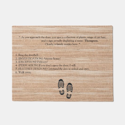 Volledig  Baldur's Gate 3 geïnspireerd Deurmat (Voorkant)