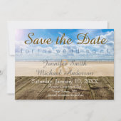 Volledig Basis Rustic Dock Opslaan Datum Save The Date (Voorkant)