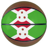 Volledig basketbal met de vlag van Burundi (Voorkant)