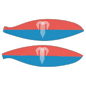 Volledig basketbal met de vlag van Kansas City (Panelen)