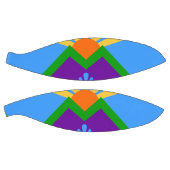 Volledig basketbal met de vlag van Manitou Springs (Panelen)