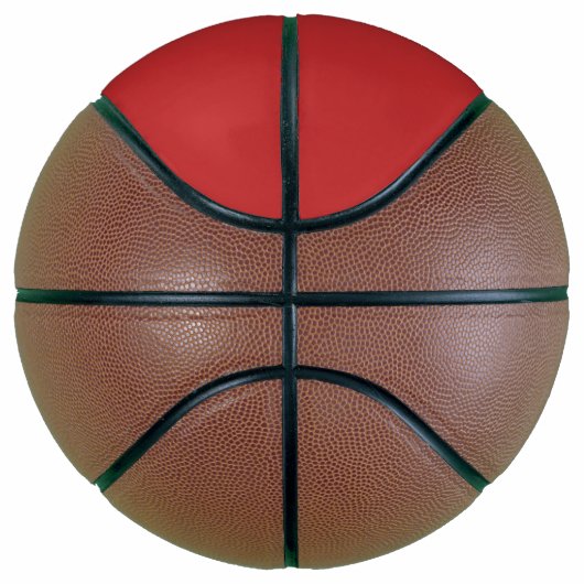 Volledig basketbal met de vlag van Marokko (Rechts)