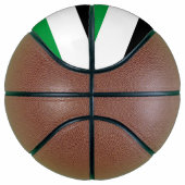 Volledig basketbal met de vlag van Palestina (Rechts)