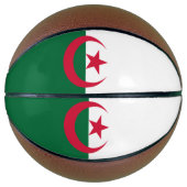 Volledig basketbal met vlag van Algerije (Voorkant)