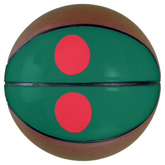 Volledig basketbal met vlag van Bangladesh (Voorkant)