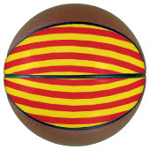 Volledig basketbal met vlag van Catalonië (Voorkant)